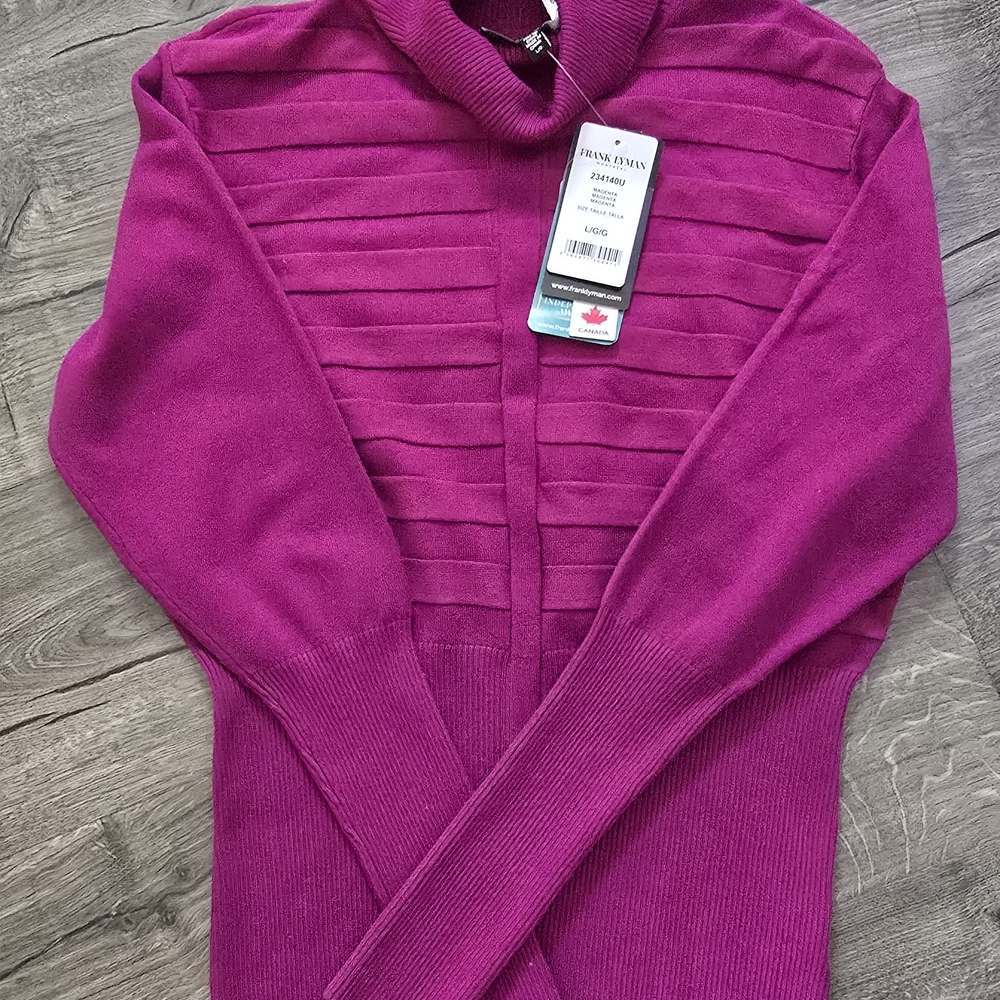 Pink Turtleneck Sweater